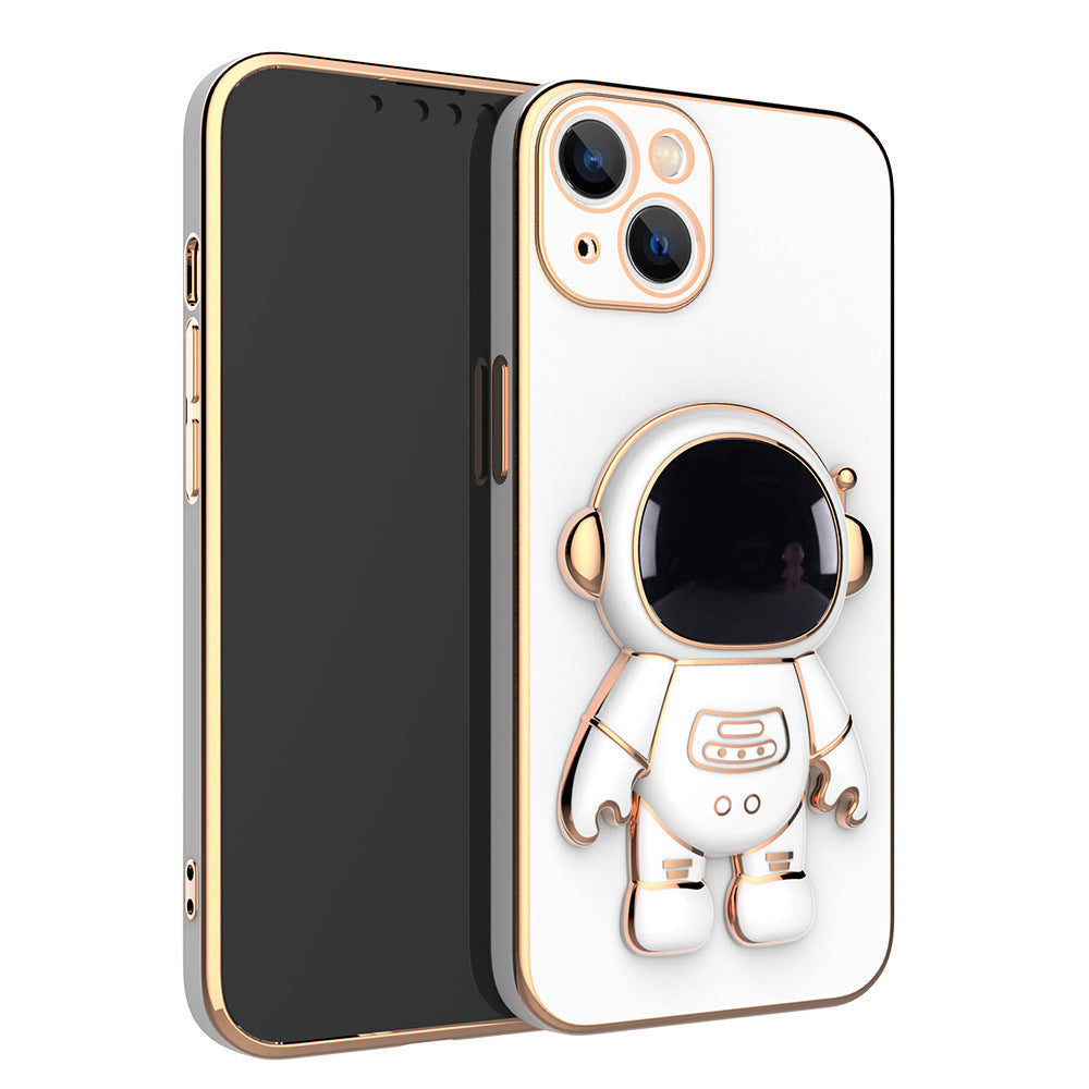 Capa de telefone 3D Astronauta Anti-Dop Galvanoplastia Suporte