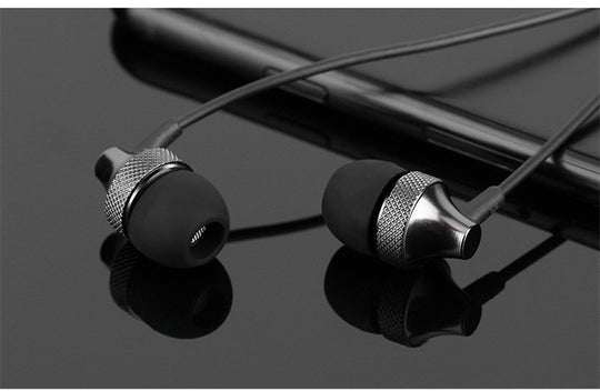 Auricular Metal Fever Heavy Bass Cobre HD Metal Bass Fone de ouvido estéreo