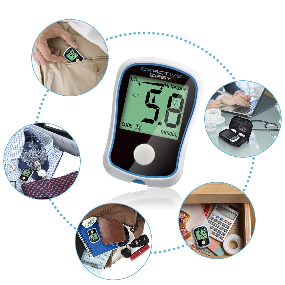 Blood Glucose Meter Device, Sugar Measurement, Glucometer for Diabetes, Machine Only, No Test Strips