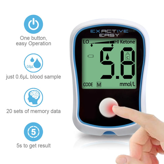 Blood Glucose Meter Device, Sugar Measurement, Glucometer for Diabetes, Machine Only, No Test Strips