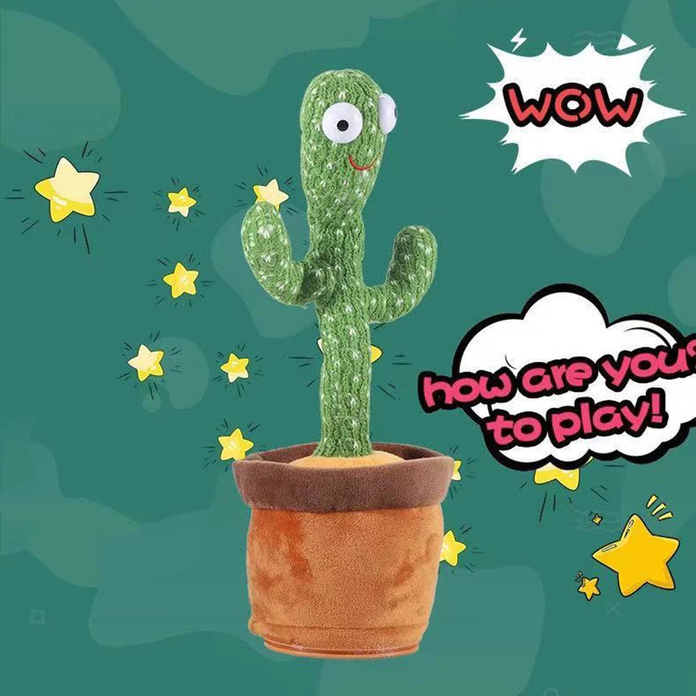 Dancing Talking Cactus Toys for Babies Boys and Girls, Singing Imitating Recording, Repeating What You Say Sunny, 1pc 